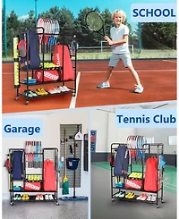 Mythinglogic Tennis Equipment Storage Rack