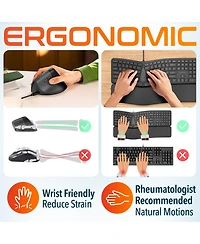 Delton Usb KB250 Ergo Keyboard and S38