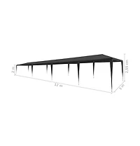 vidaXL Party Tent Anthracite Polyethylene, Steel Large