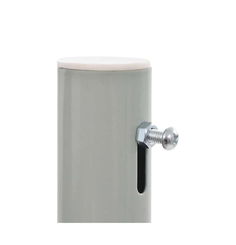 vidaXL Side Awning Cream Polyester, Powder-Coated Iron 47.2 x 118.1 in