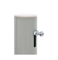 vidaXL Side Awning Cream Polyester, Powder-Coated Iron 47.2 x 118.1 in