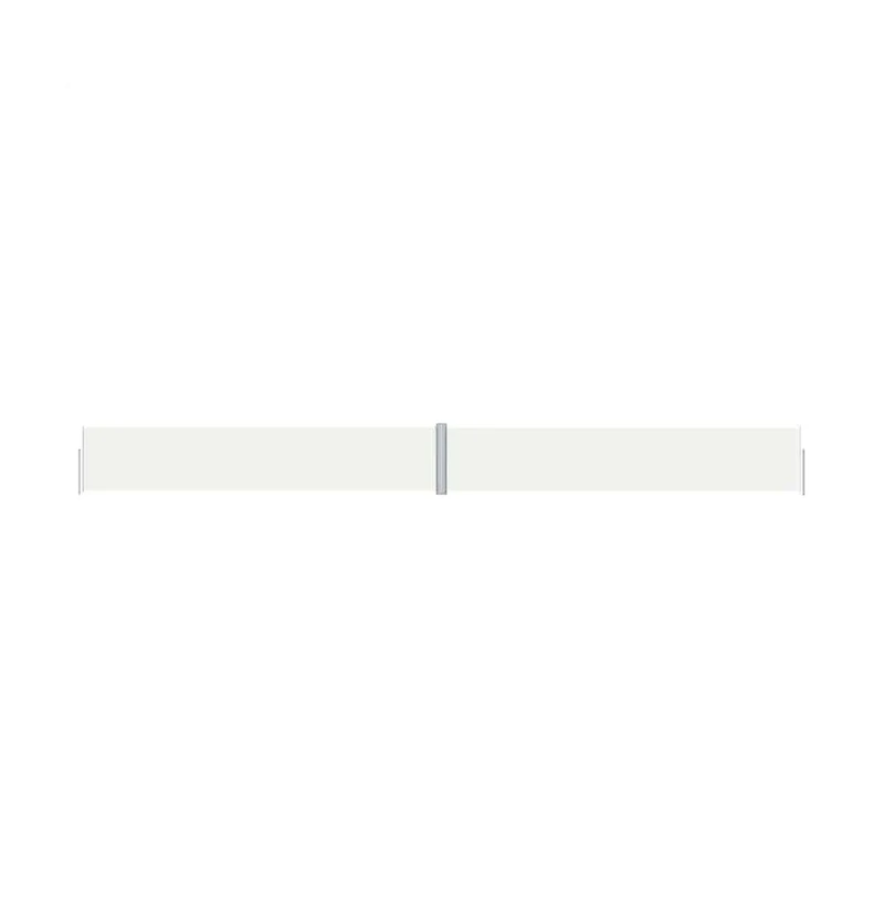 vidaXL Side Awning Cream Polyester with Pu coating, Steel, Aluminum Large