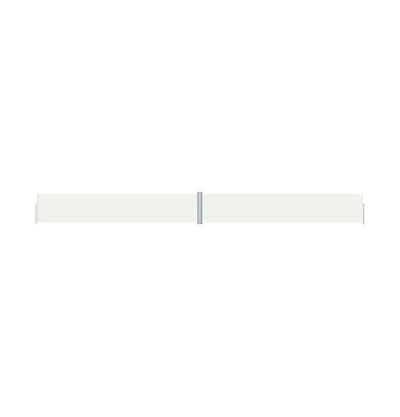 vidaXL Side Awning Cream Polyester with Pu coating, Steel, Aluminum Large