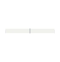 vidaXL Side Awning Cream Polyester with Pu coating, Steel, Aluminum Large