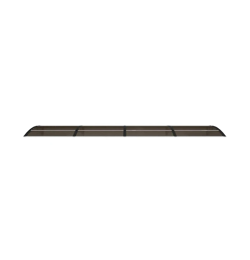 vidaXL Door Canopy Black Polycarbonate 157.5 x 39.4 in Durable