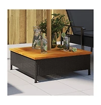 vidaXL Parasol Base Cover Black and Brown