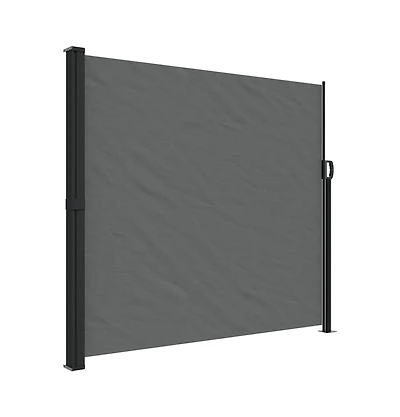 vidaXL Retractable Side Awning Anthracite