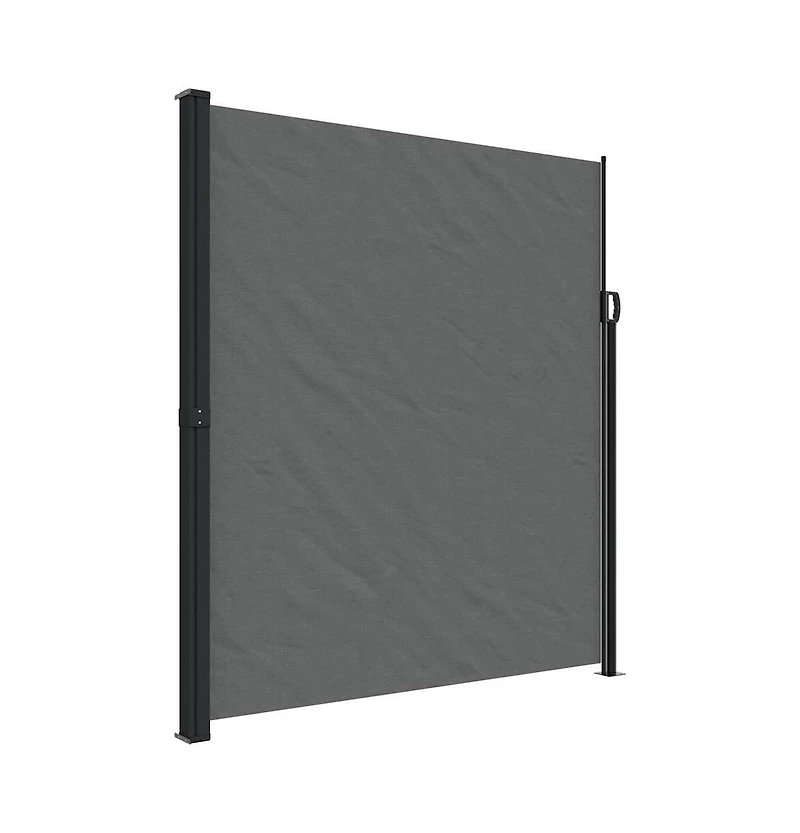 vidaXL Retractable Side Awning Anthracite