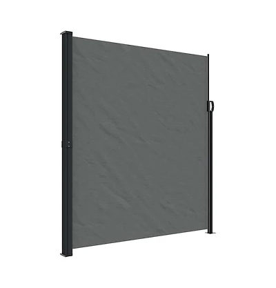vidaXL Retractable Side Awning Anthracite