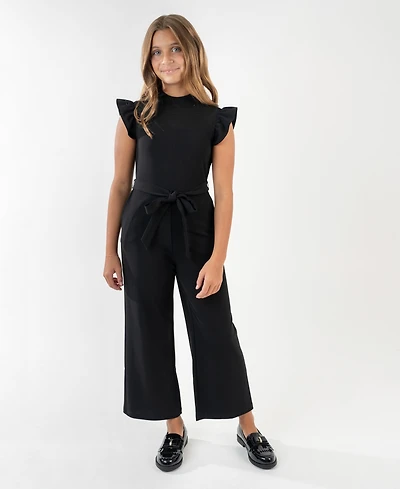 Rare Editions Girls 7-16 Self-Tie Jumpsuit