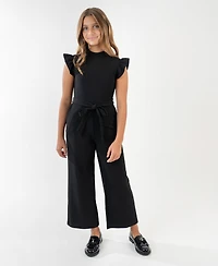 Rare Editions Girls 7-16 Self-Tie Jumpsuit