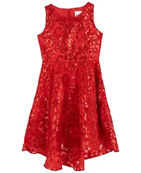 Rare Editions Girls 7-16 Embroidered A-Line Hi-Low Dress