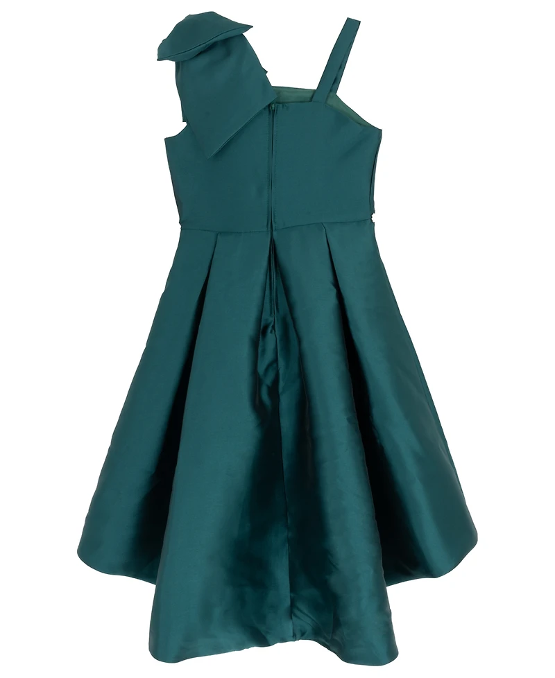 Rare Editions Girls 7-16 Mikado One-Shoulder Hi-Low Dress