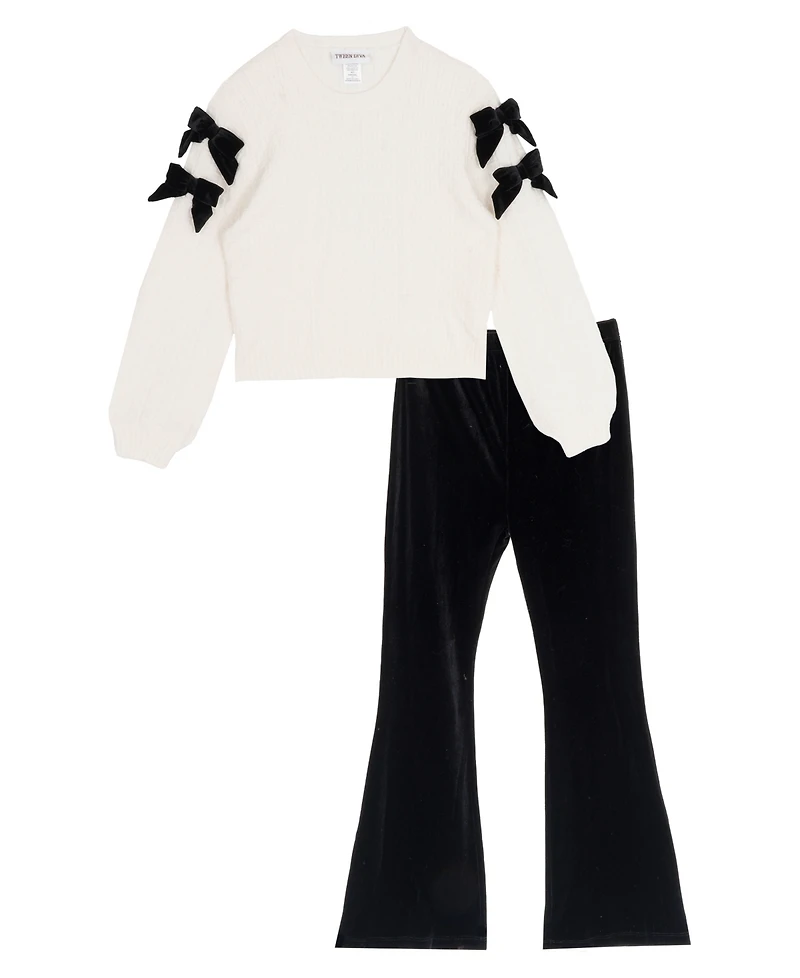 Rare Editions Girls 7-12 2-Piece Sweater and Pant Set