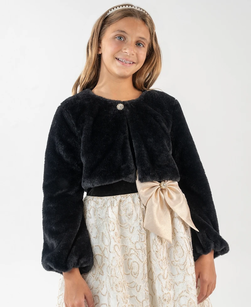 Rare Editions Girls 7-16 Long Sleeve Shrug