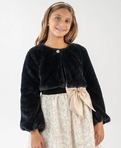 Rare Editions Girls 7-16 Long Sleeve Shrug