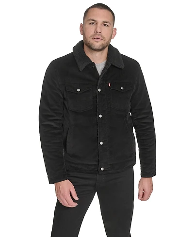 Levi's Men's Corduroy Trucker with Sherpa Collar Jacket