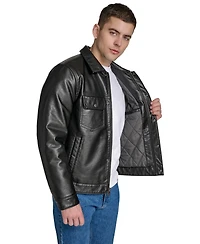 Levi's Men's Faux Leather Trucker Jacket