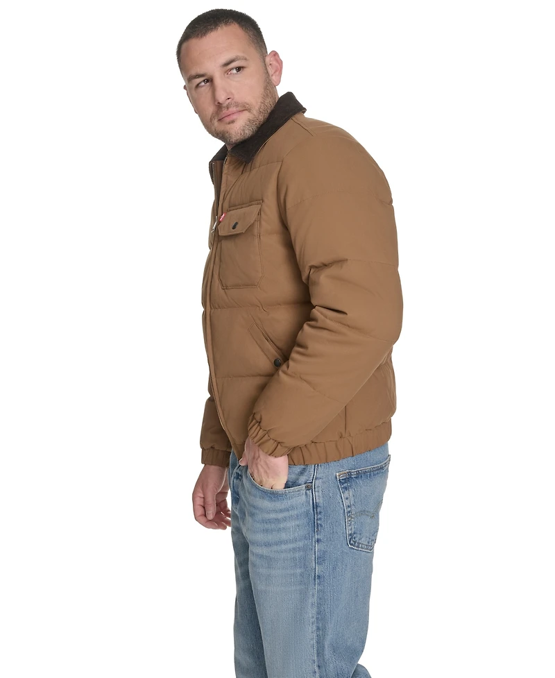 Levi's Men's Quilted Corduroy Collar Depot Jacket