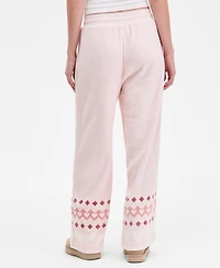 Sincerely Jules Juniors' Mink Pull-On Wide-Leg Pants