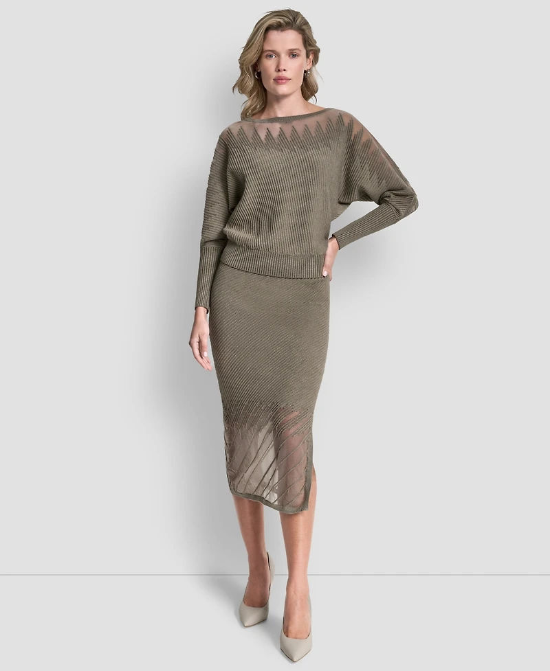 Dkny Women's Ribbed Knit Top