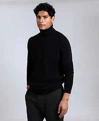 Kenneth Cole Men's Fold Over Turtleneck Sweater