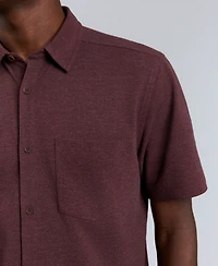 Kenneth Cole Men's Point Collar Short Sleeve Sport Shirt