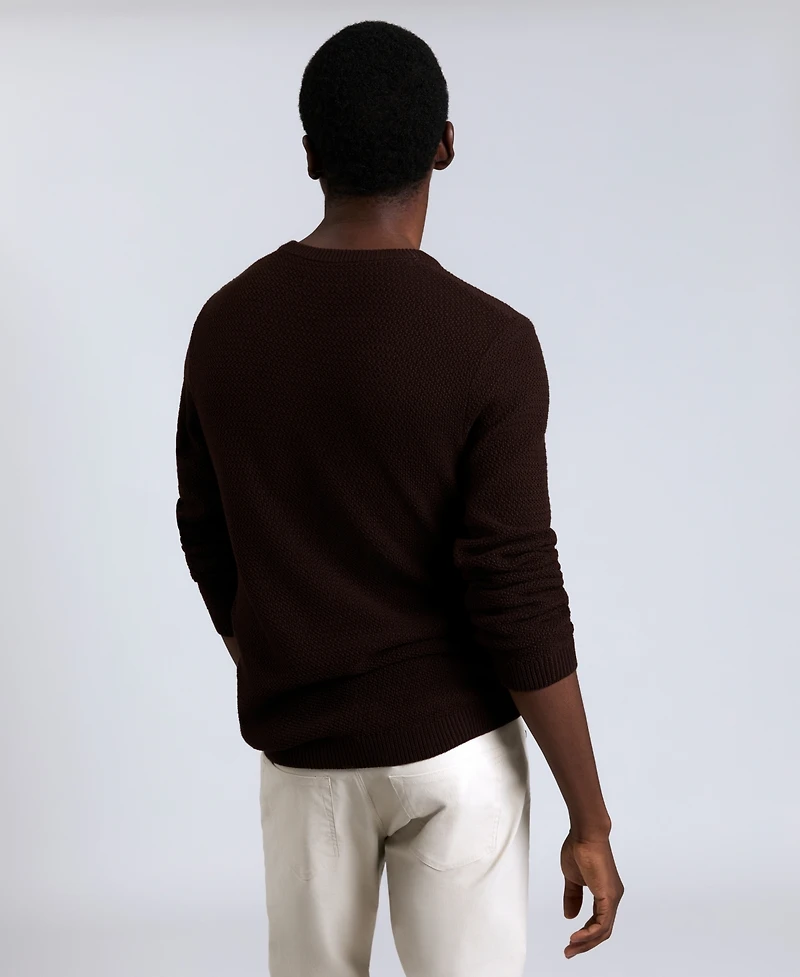 Kenneth Cole Men's Popcorn Crewneck Sweater