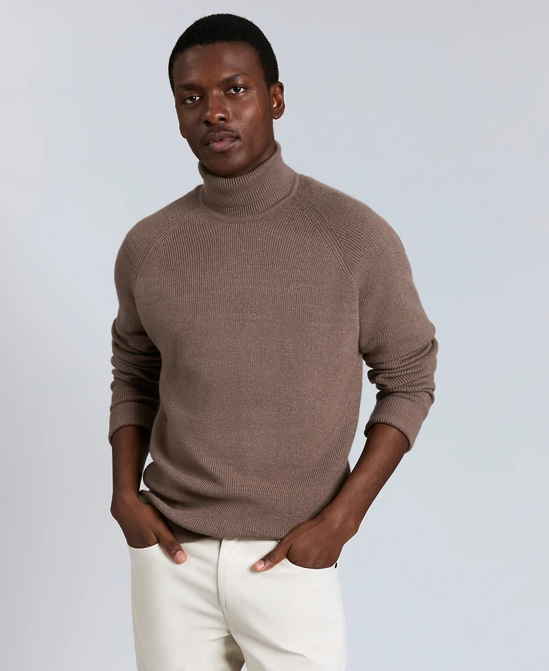 Kenneth Cole Men's Fold Over Turtleneck Sweater