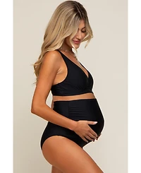Pinkblush Maternity Black High Waist Bikini Set