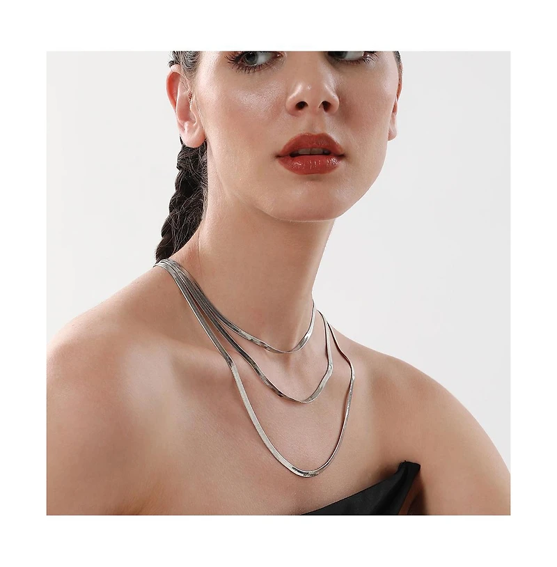 Sohi Women's The Snakechain Multi-Layer Necklace