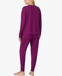 Sanctuary Women's 2-Piece Long Sleeves Top and Joggers Pajama Set