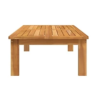 Garden Table Natural Wood Solid Acacia Wood