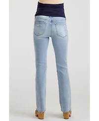Pinkblush Maternity Light Blue Distressed Bootcut Jeans