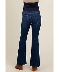 Pinkblush Maternity Navy Blue Flare Leg Jeans