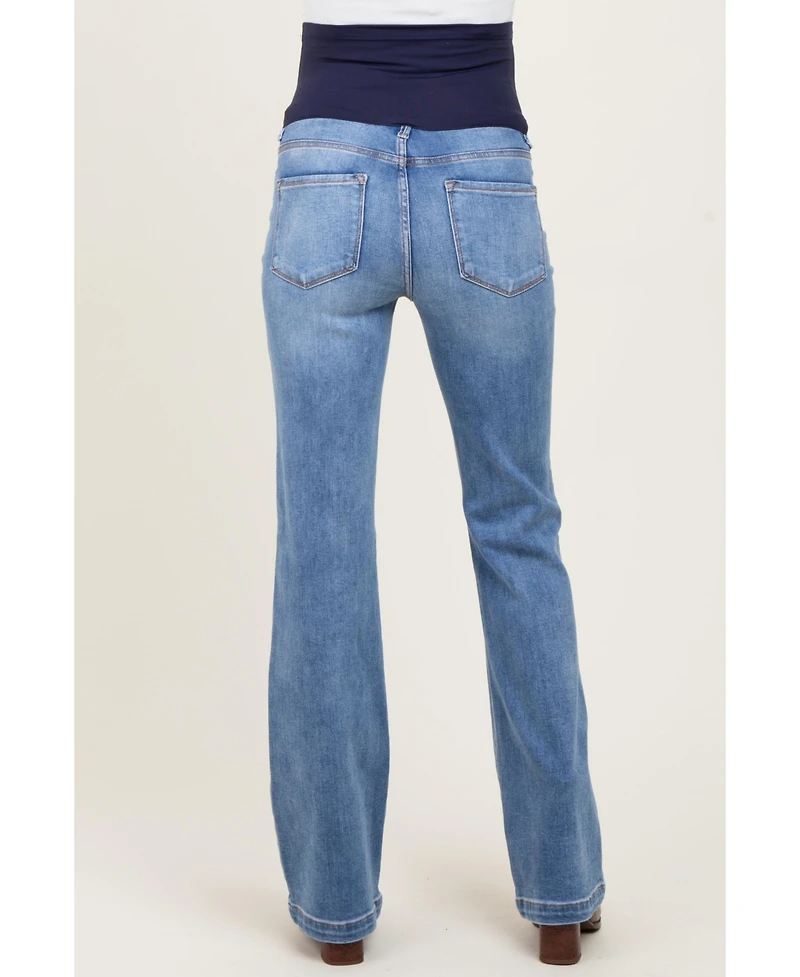 Pinkblush Maternity Blue Vintage Wash Bootcut Jeans