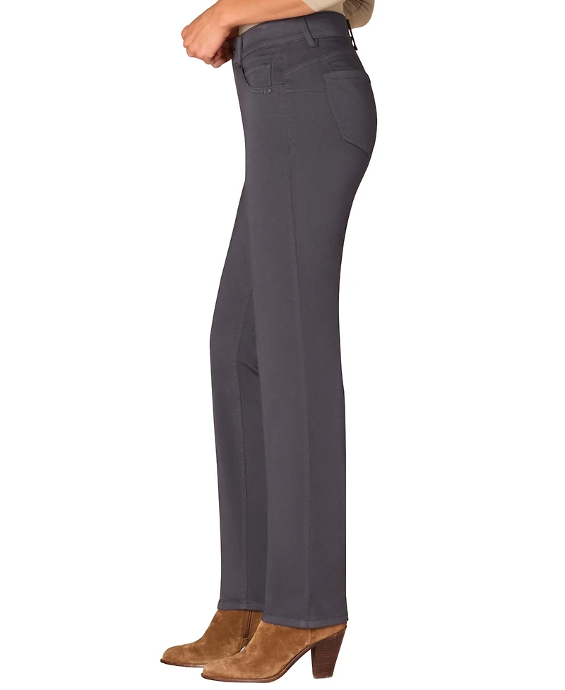 Democracy Petite "Ab"solution Straight-Leg Jeans