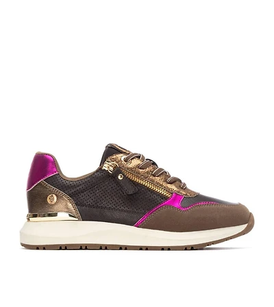 Xti Women's Side Zipper Casual Sneakers By