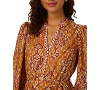 Adrianna by Papell Women's V-Neck Printed Short Dress