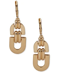 Anne Klein Gold-Tone Linked Chain Drop Earrings