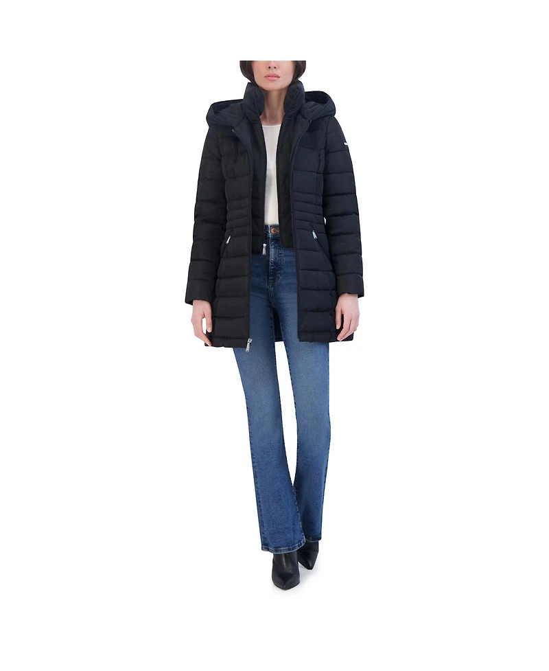 Laundry By Shelli Sega Fitted Puffer Coat