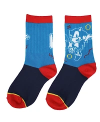 Sonic the Hedgehog Boys Sonic 3-Pack Crew Socks