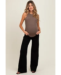 Pinkblush Maternity Black Super Wide Leg Jeans