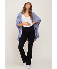 Pinkblush Maternity Black Flared Leggings