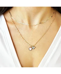 The Lovery Mother of Pearl Butterfly Charm 14K Gold millimeters