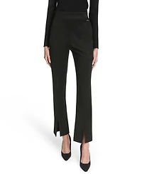 Halston Women's Mid Rise Pleated Trousers