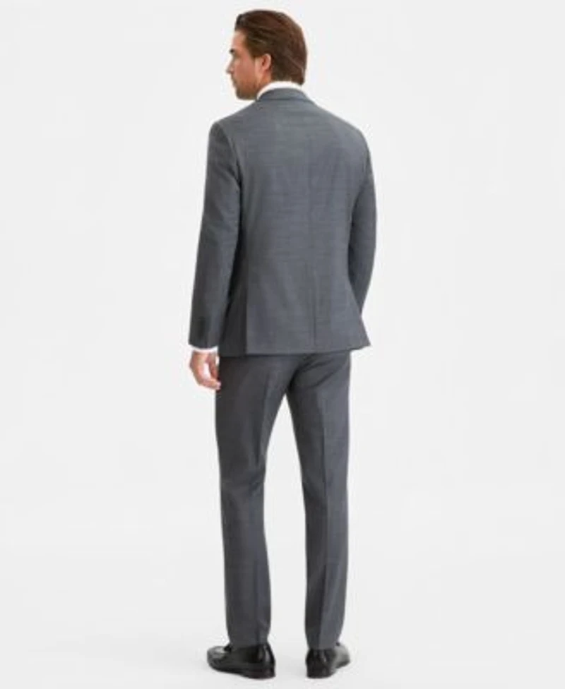 Calvin Klein Mens Slim Fit Wool Blend Stretch Suit Separates