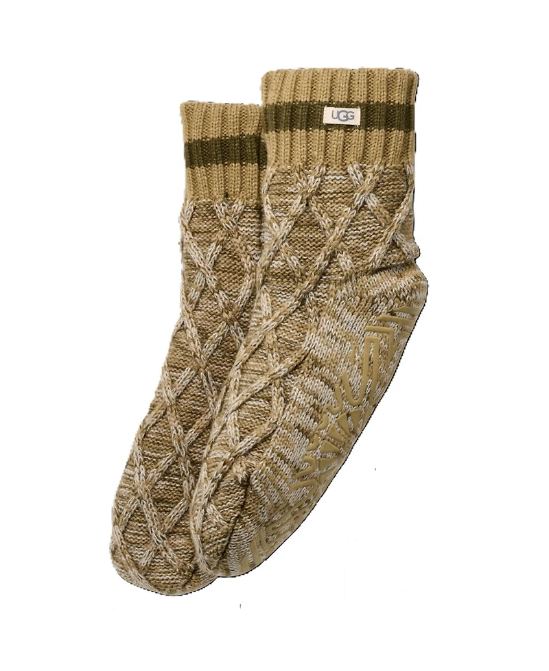 Ugg Women's Quarter Ii Cable Knit Lined Socks