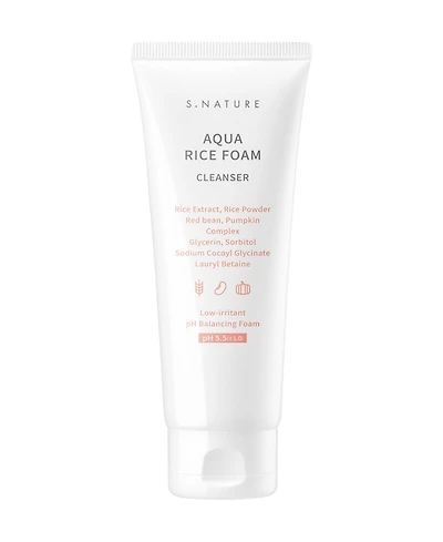 S. Nature Aqua Rice Foam Cleanser Jombo