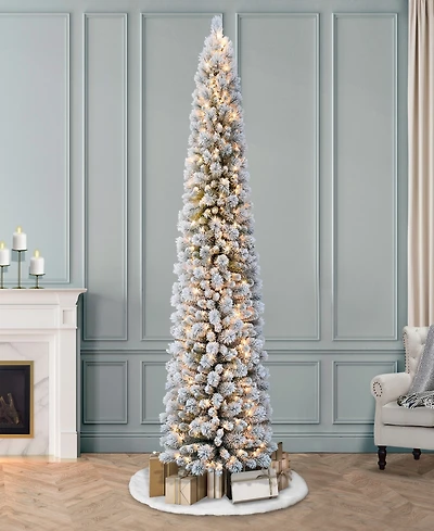 Puleo 7.5ft Pre-Lit Artificial Pine Tree